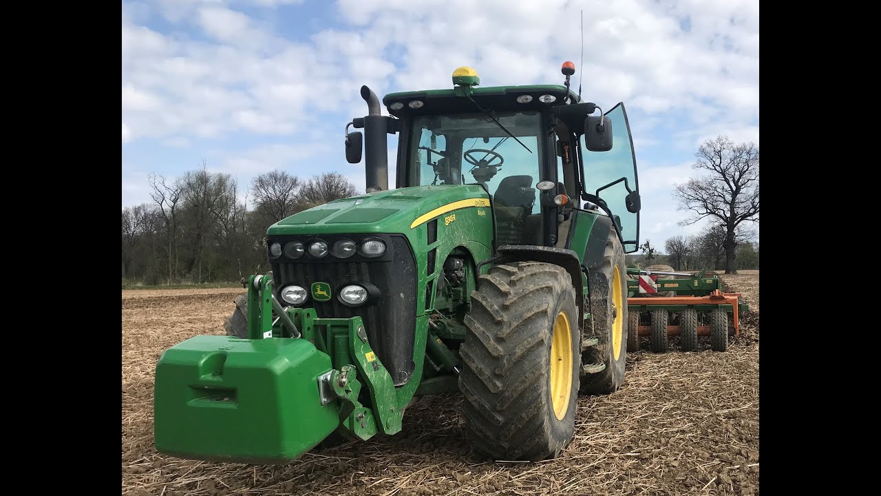 🔥Kultywacja z vixa🚜John Deere 8335R🚜Amazone Centaur w akcji 🚜