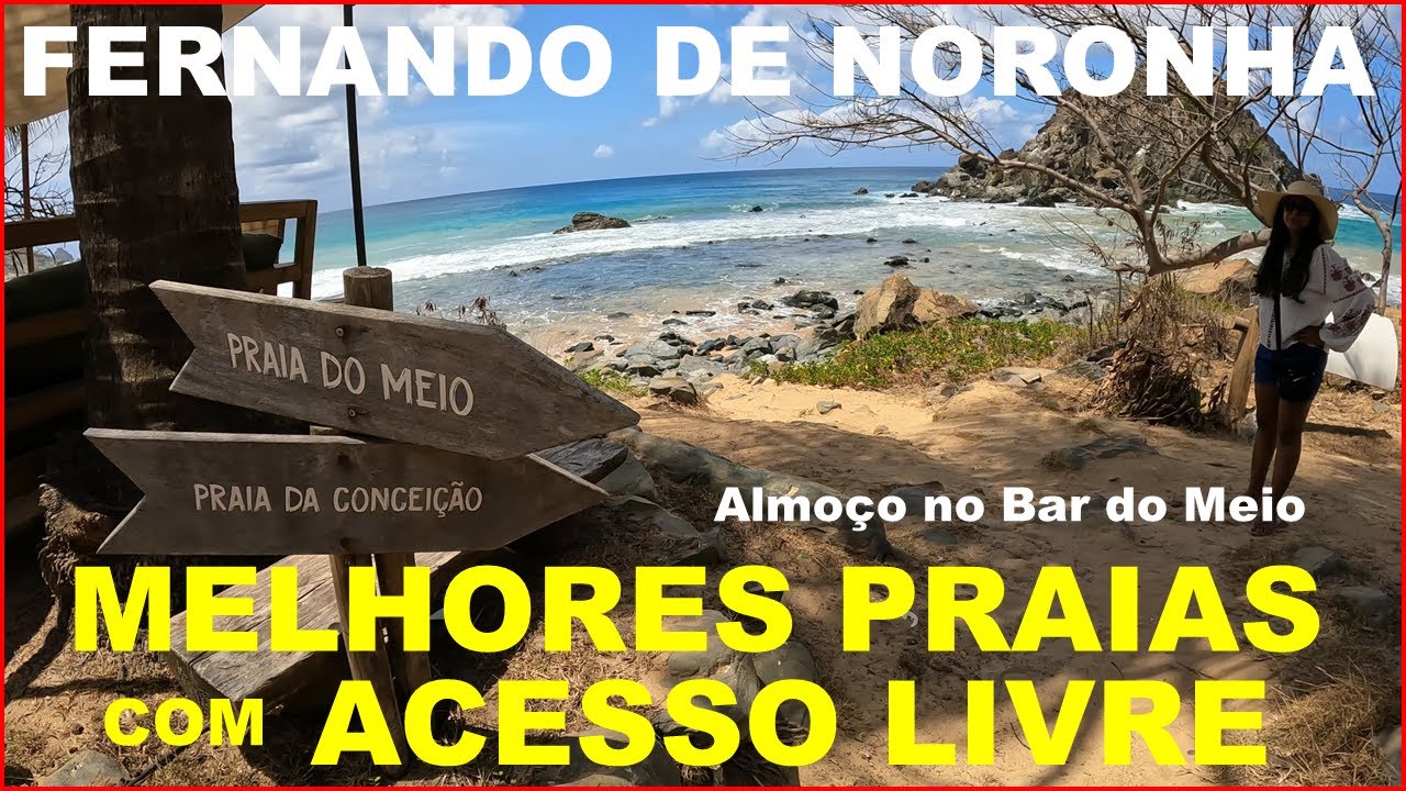 Fernando de Noronha - Melhores Praias com Acesso Livre - Almoço no Bar do Meio
