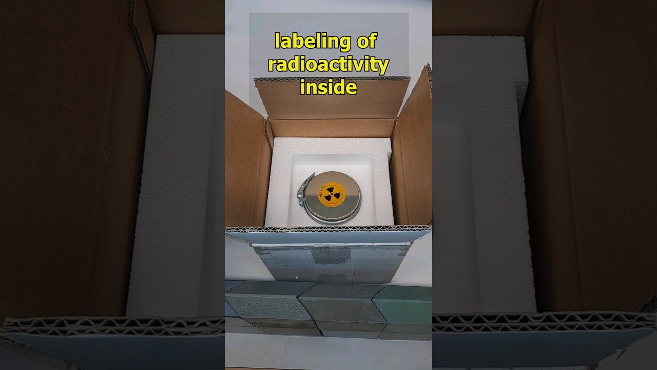 how are radioactive materials shipped? #science #radioactivity #chemistry #nuclear