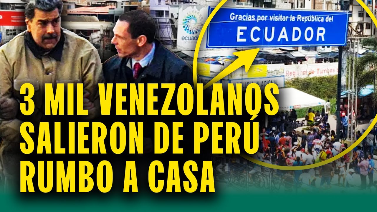 3 mil venezolanos salieron de Perú tras caída de Maduro