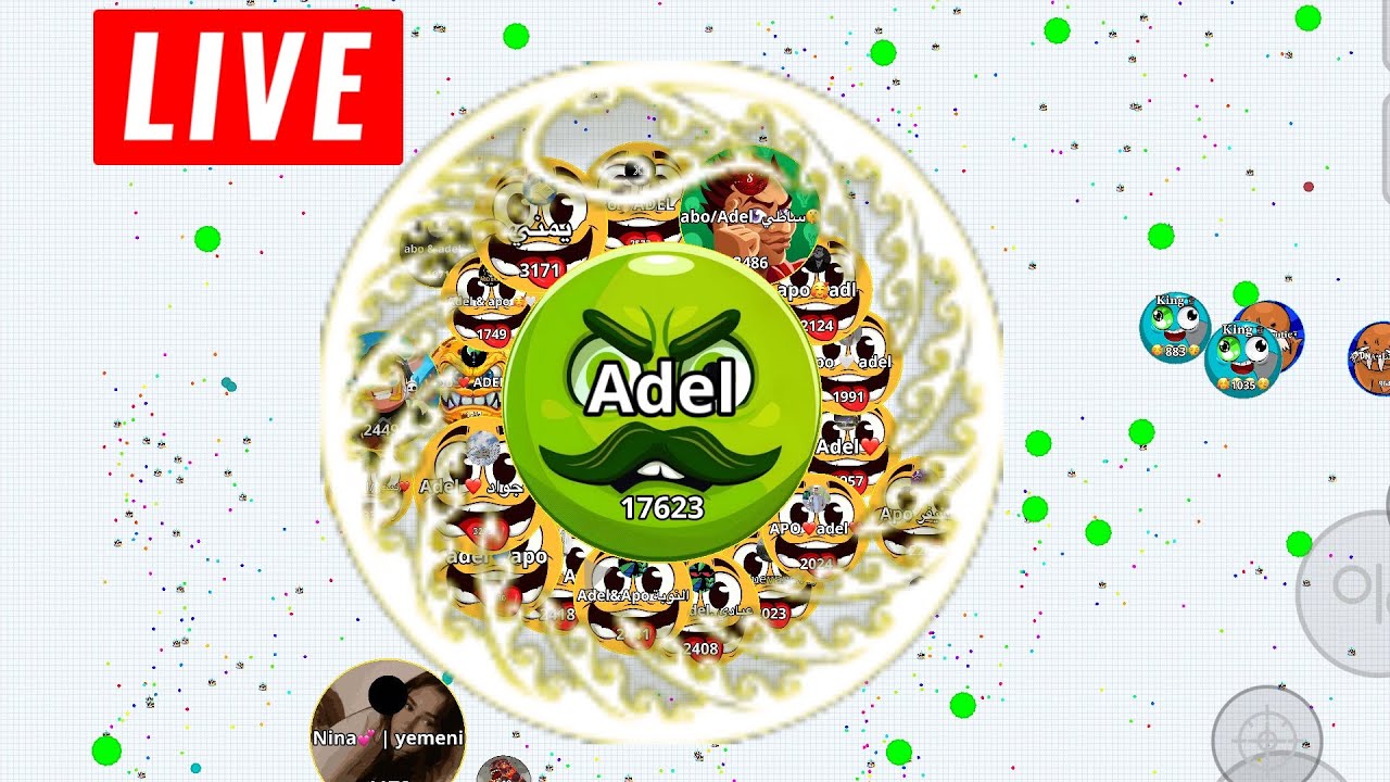 بث مباشر عادل اقاريو خش وادعس معي   -  😍  AGAR.IO MACRO