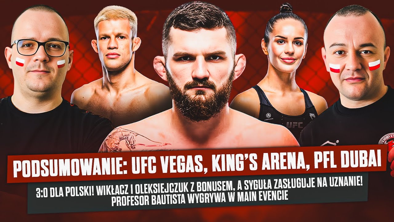 Polska noc w UFC! Wikłacz, Oleksiejczuk i Syguła wygrywają. Dwa bonusy i solidny występ!