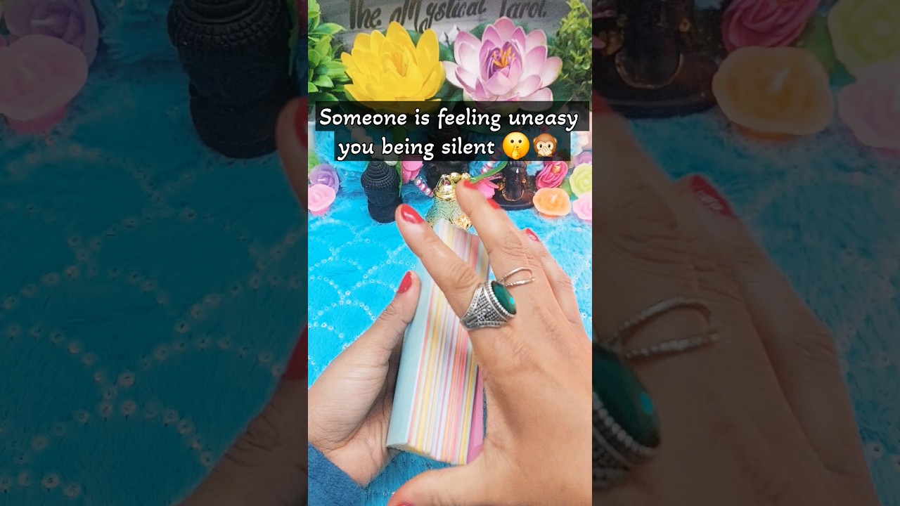 Your silence is making them anxious 😟😰😨 #tarot #cardreading #tarotreading #love #lovepickacard