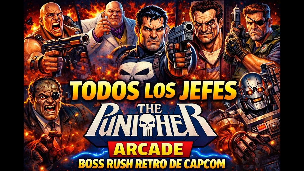 Así Son Todos los Jefes de The Punisher Arcade 😱