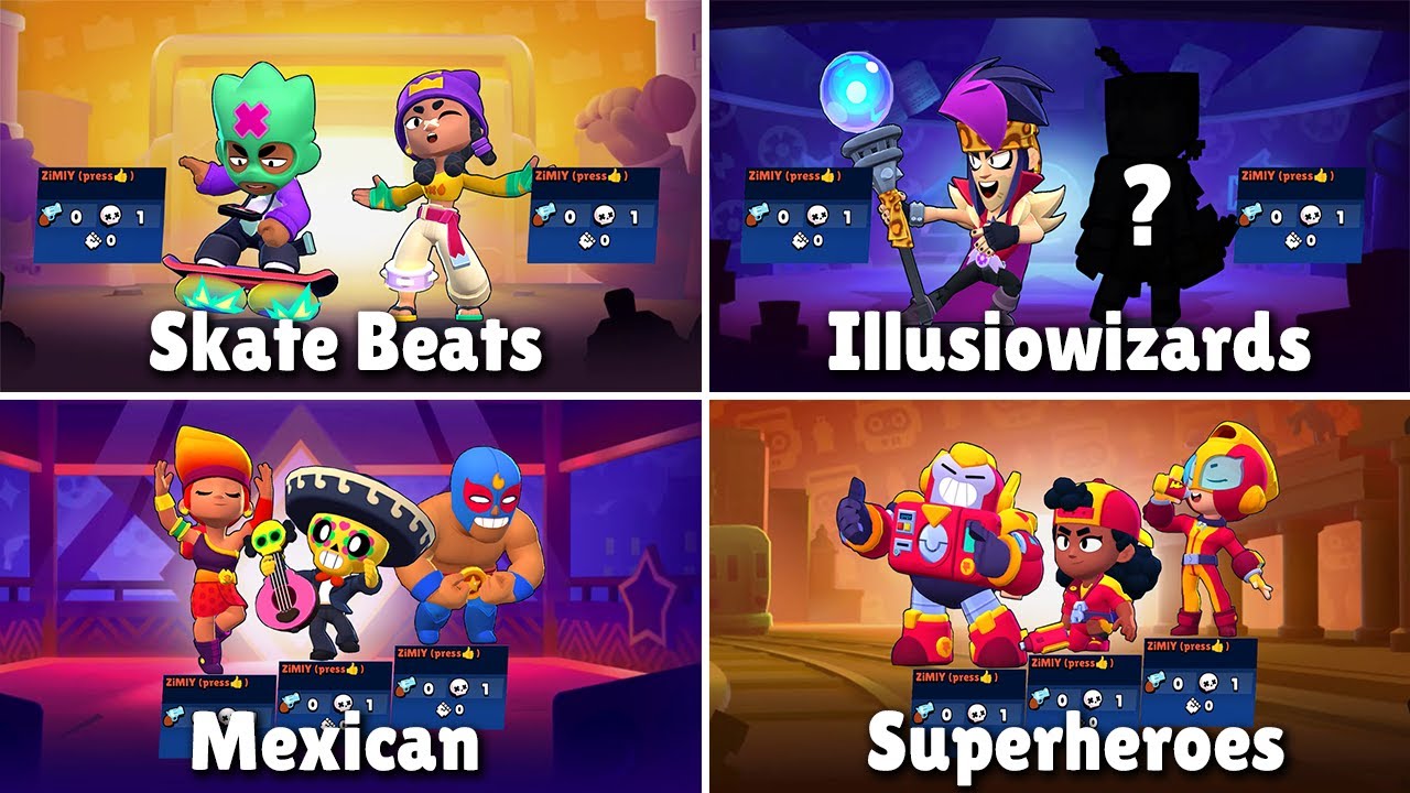 All 38 Trios Losing & Winning Animations | Ziggy, Mina & Subway Surfers in Brawl Stars
