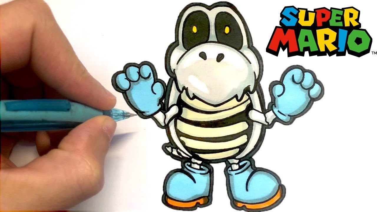 TUTO DESSIN FACILE SKELEREX MARIO !