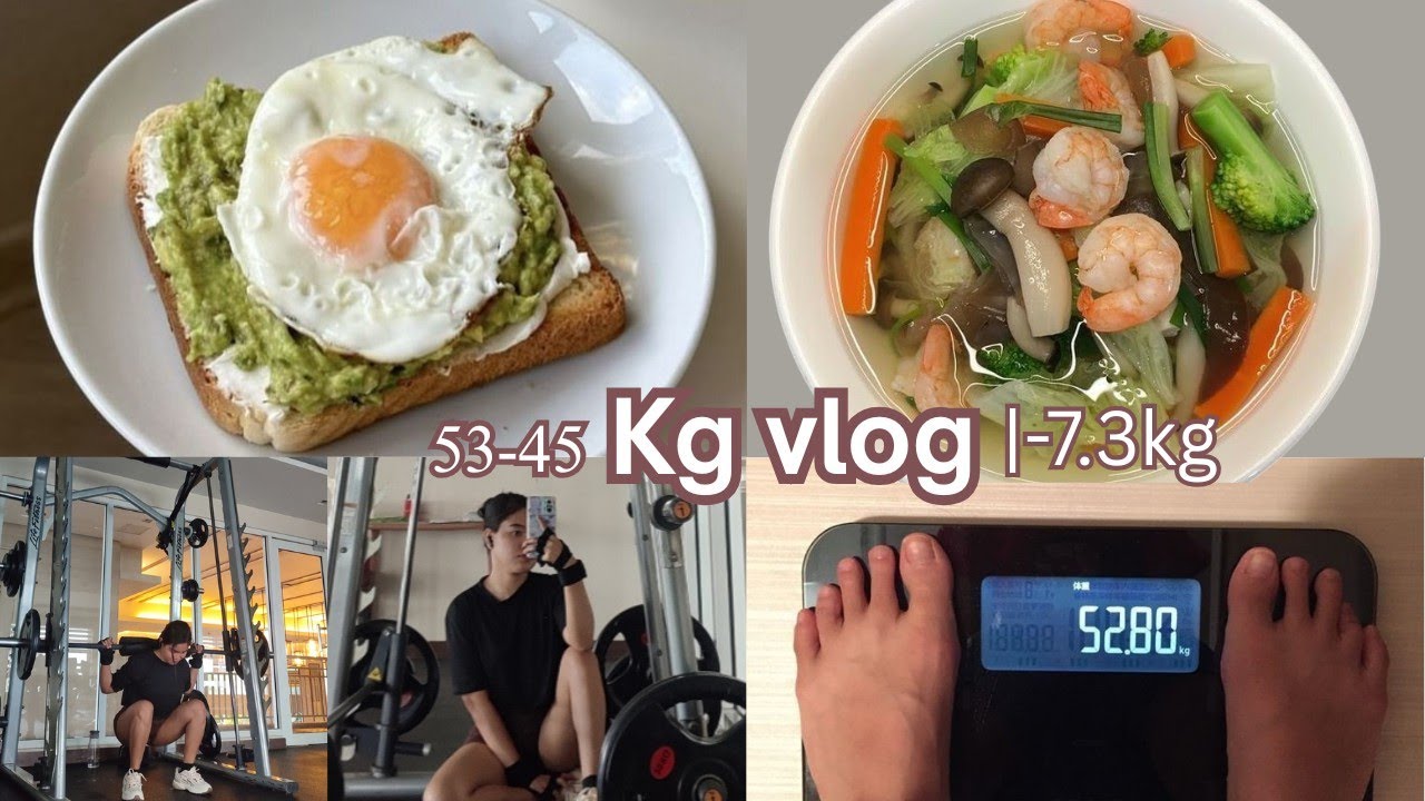 Egg, Avocado Toast, Fruits Bowl And Shrimp Broccoli Soup, Gym (-7.3kg) | Diet vlog