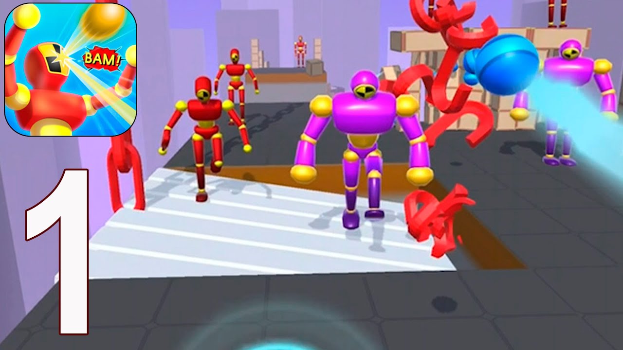 Knock'em All - Gameplay Walkthrough Part 1 - Levels 1-20 (iOS Android)