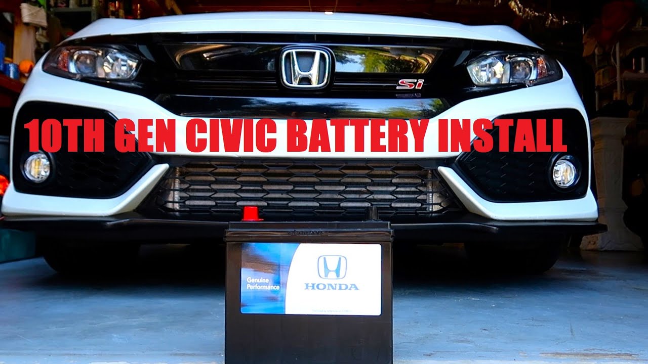 10th Gen Civic Battery replacement and reset procedure #CivicSi