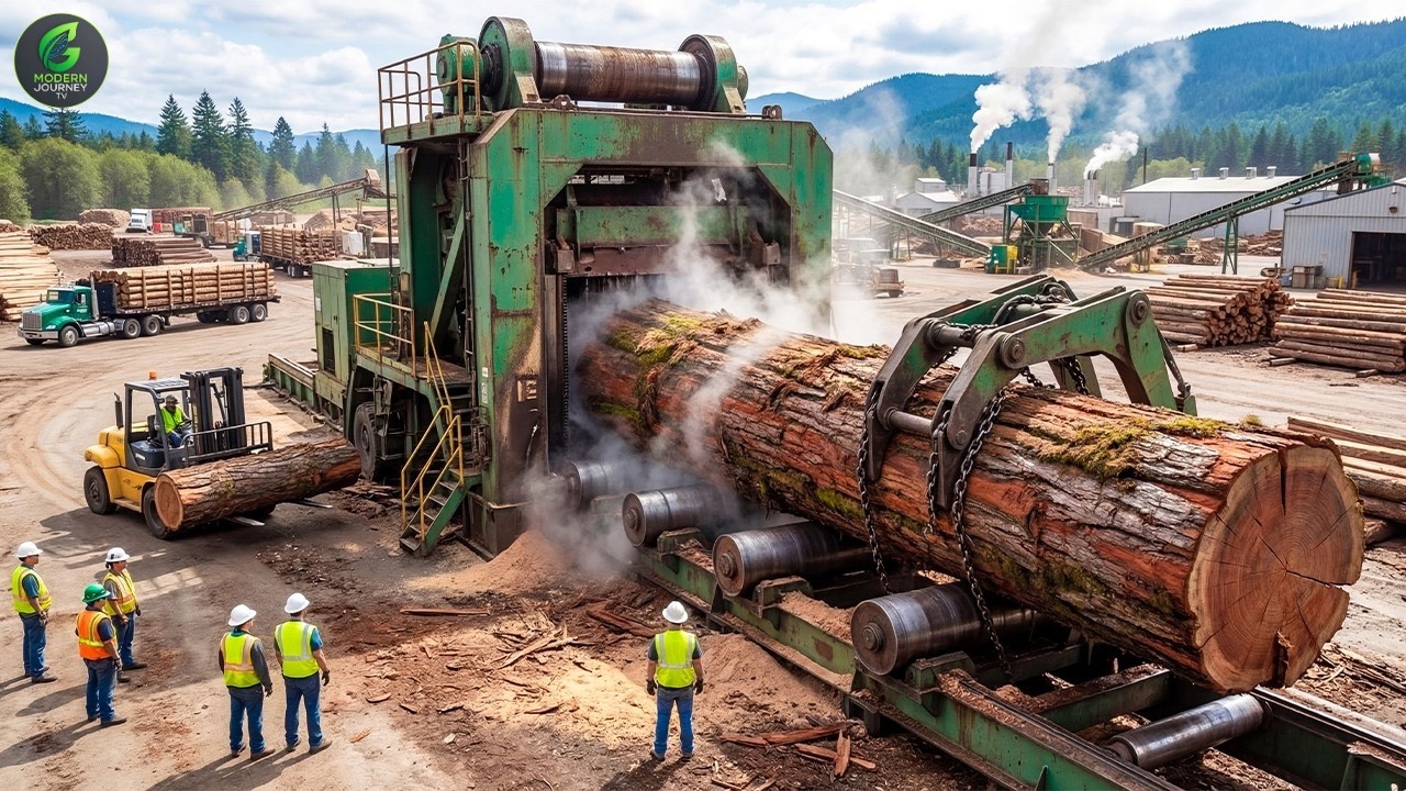How Giant Logs Become Fine Furniture – Inside a Sawmill
