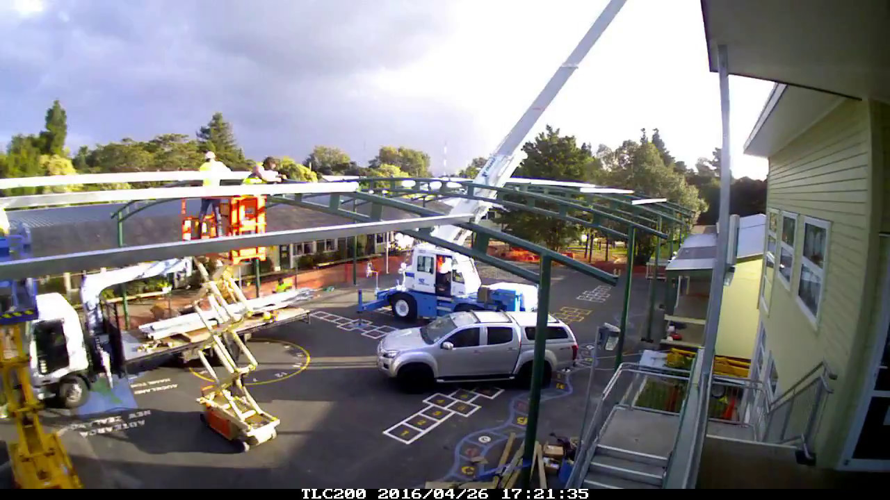 Matipo School Construction Timelapse by Shade Systems