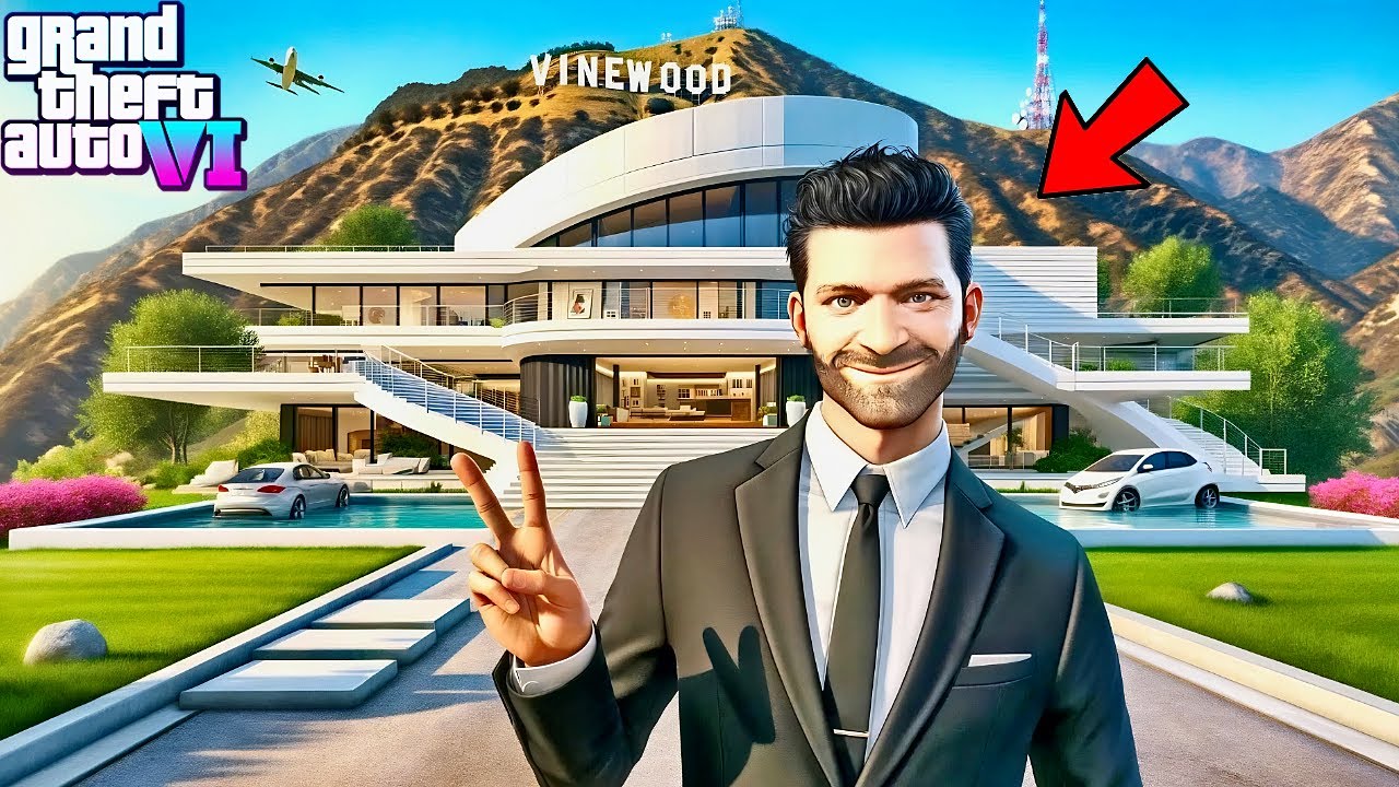Governor Michael's New Futuristic Mansion-GTA 5 Governor Michael Real Life Mod Remastered Episode 13