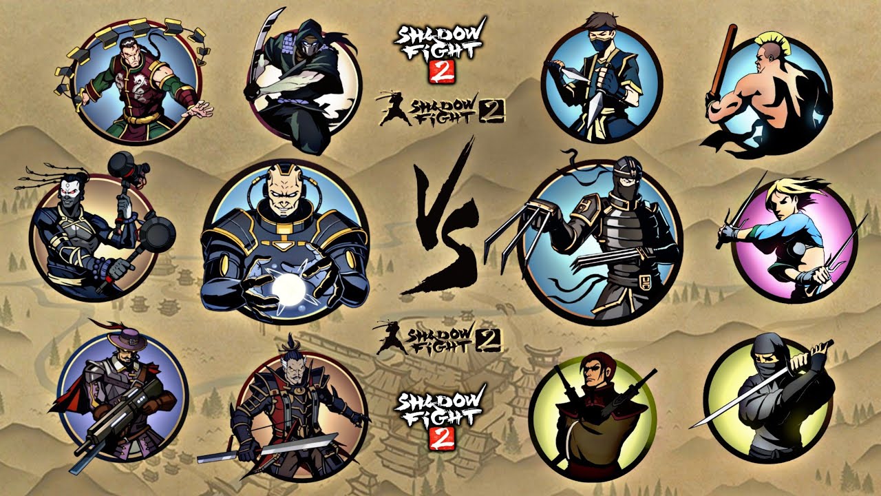 Shadow Fight 2 | Titan and Bodyguards vs Lynx and Bodyguards