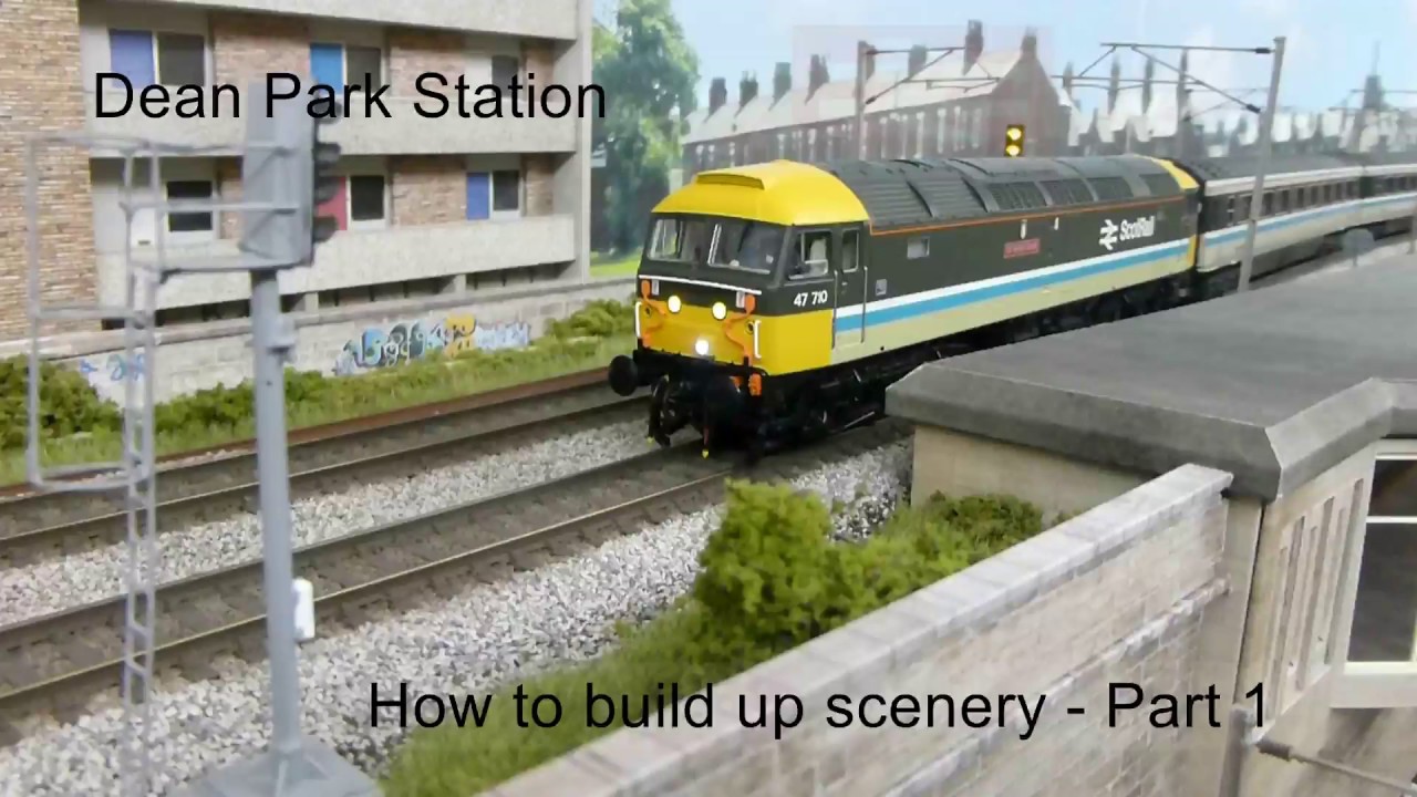Dean Park Station Video 125 - How to build up scenery Part 1