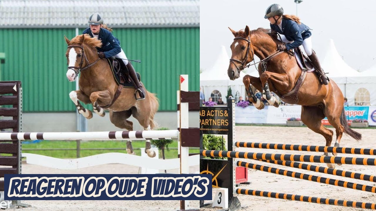 REAGEREN OP OUDE RIJ- & WEDSTRIJDFILMPJES | Horses by Demi