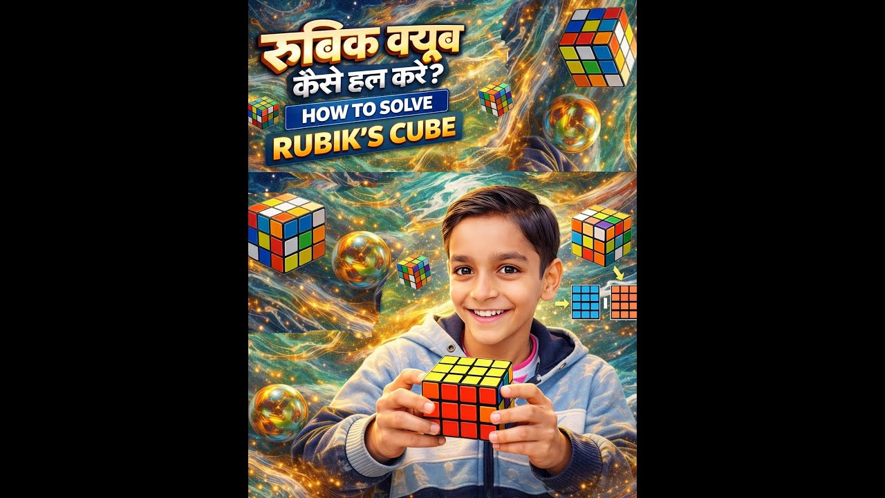 (Part 2) How to Solve 3×3 Rubik’s Cube Step by Step, Beginner Friendly Hindi Tutorial  #RubikCube