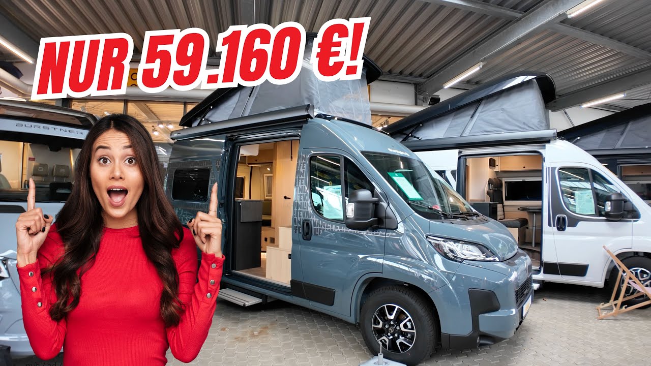 NUR 59.160 €! Der billigste Sunlight Cliff 540 Vanlife WOHNMOBIL KASTENWAGEN CAMPERVAN 2026