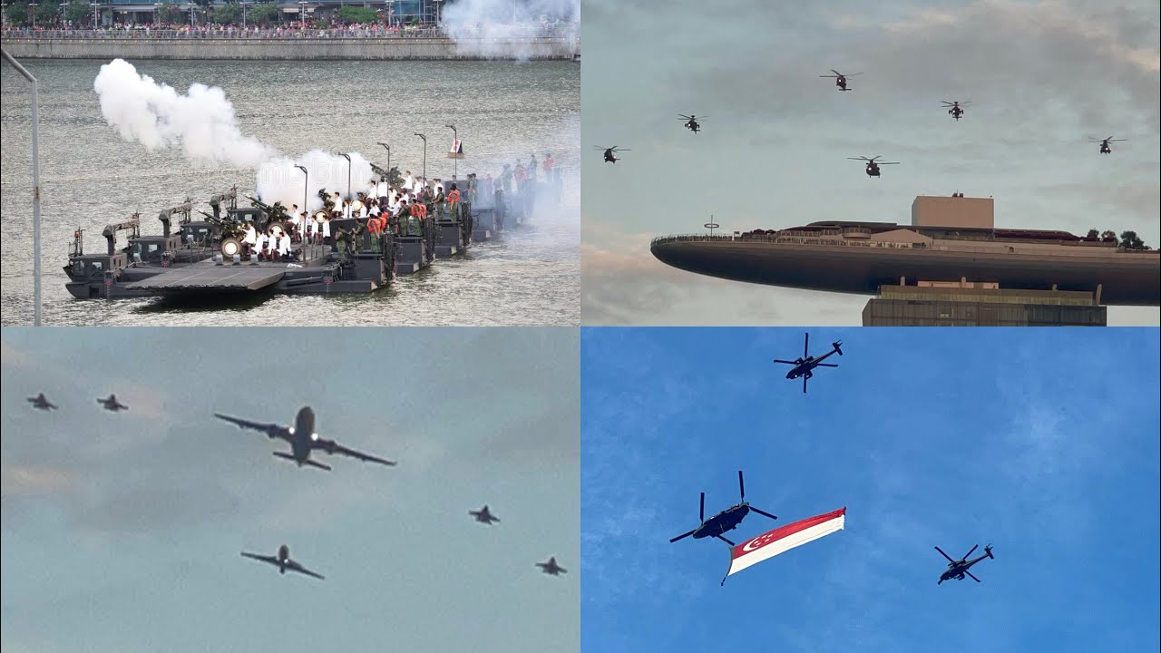 Plane and Helicopter Flight | Gun Salute on the Boat || Tuoi Singapore