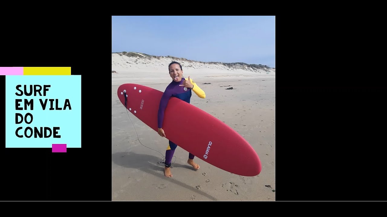 Meu primeiro dia de Surf em Portugal