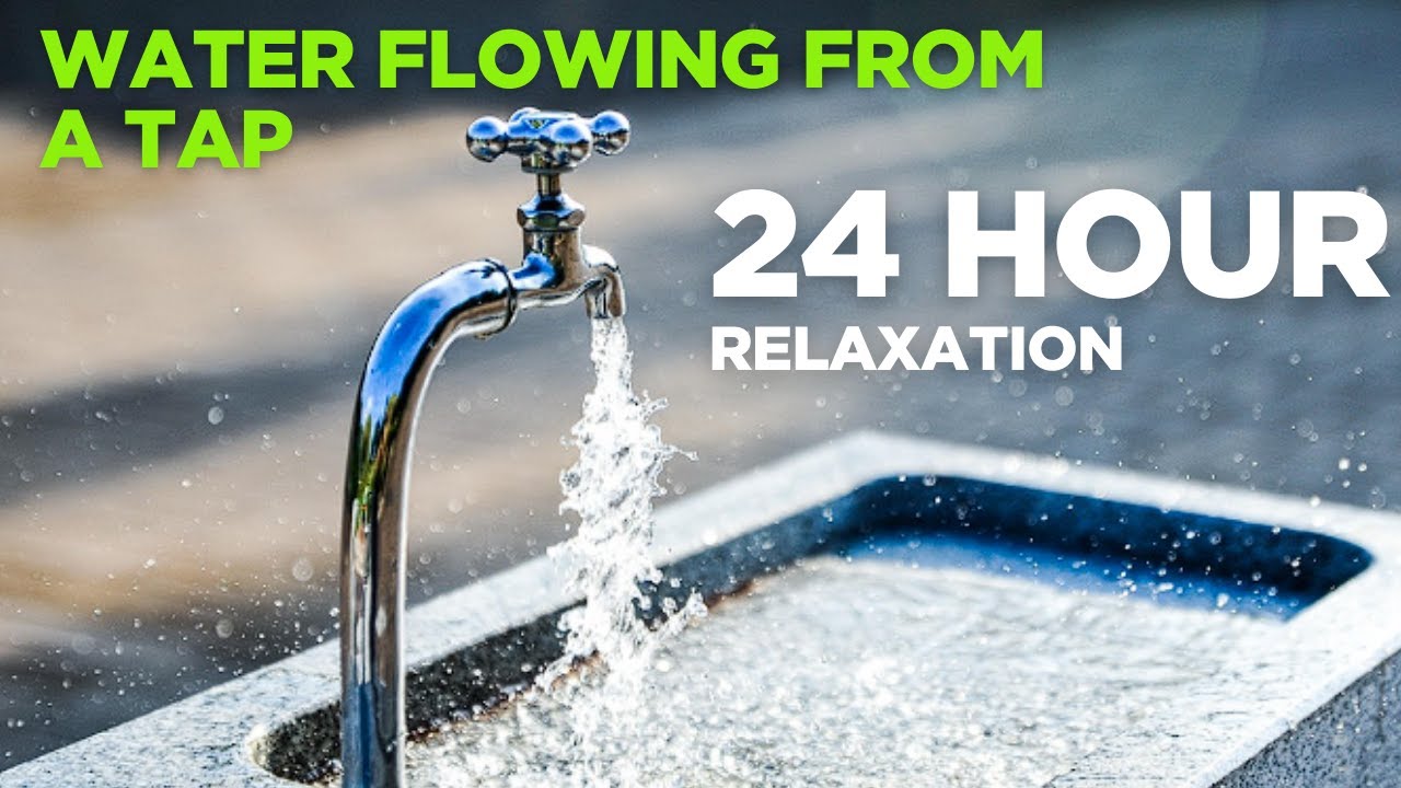 Relax and unwind with the pure, soothing sound of water flowing from a tap