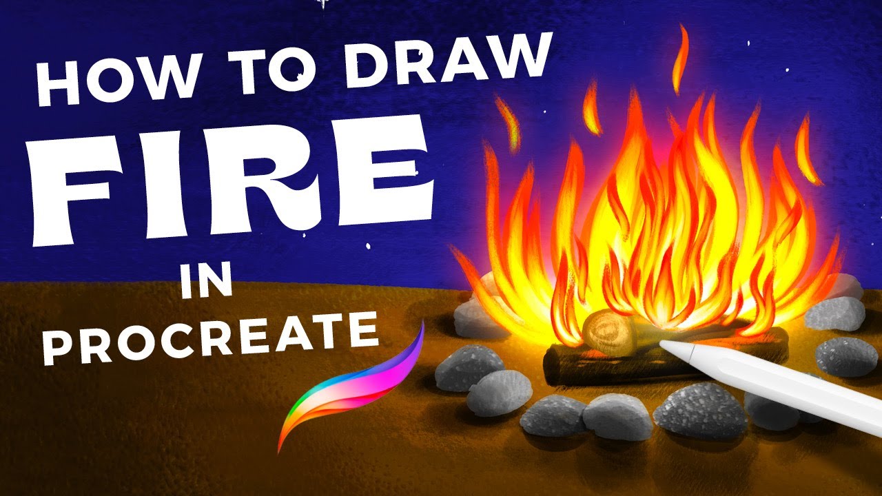 How to Draw Fire in Procreate