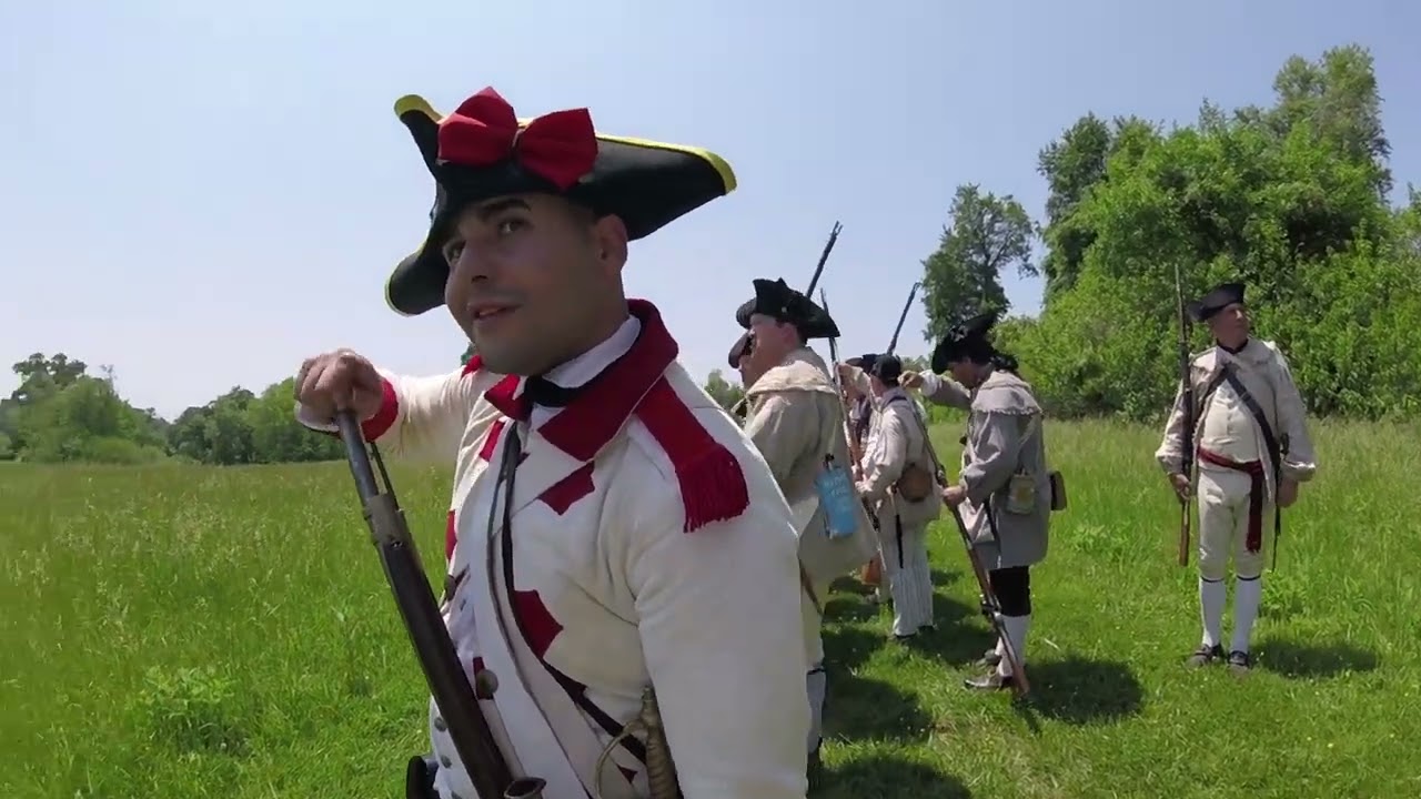 Spanish soldiers in Mount Harmon 2022 reenactment (2nd battle)