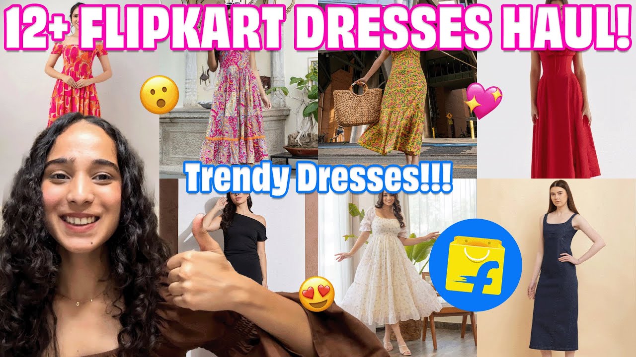 *HUGE* FLIPKART DRESSES HAUL 💖 | SUMMER DRESSES | TRENDY DRESSES | TRY ON HAUL 😍🔥