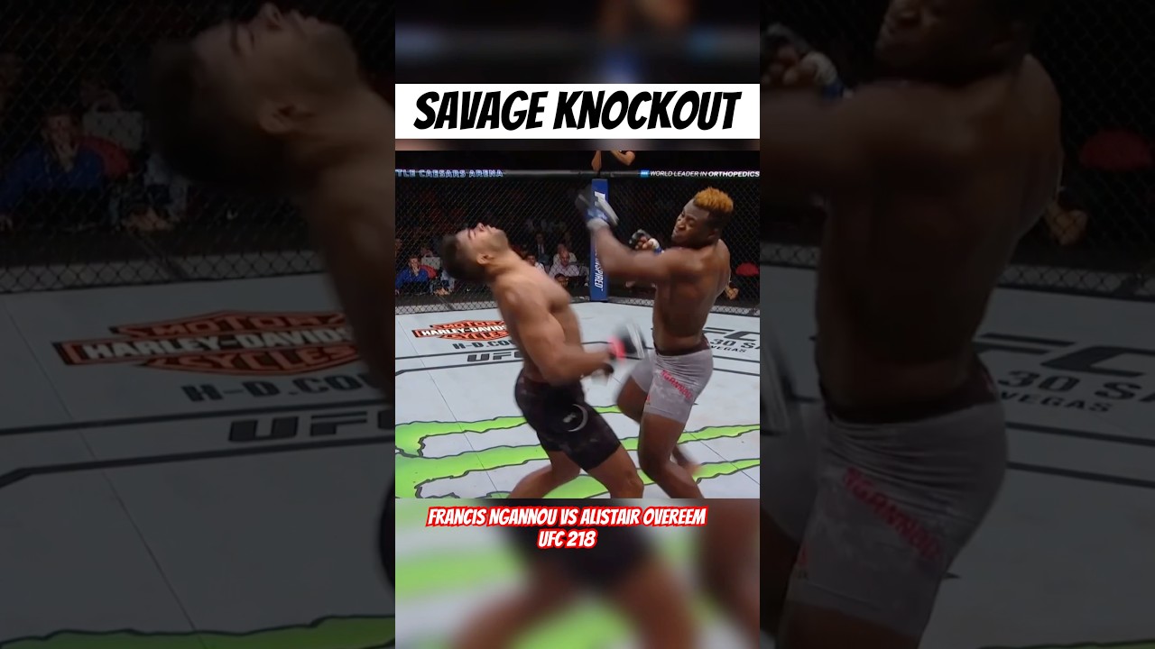 When Francis Ngannou DECAPITATED Alistair Overeem #mma #ufc