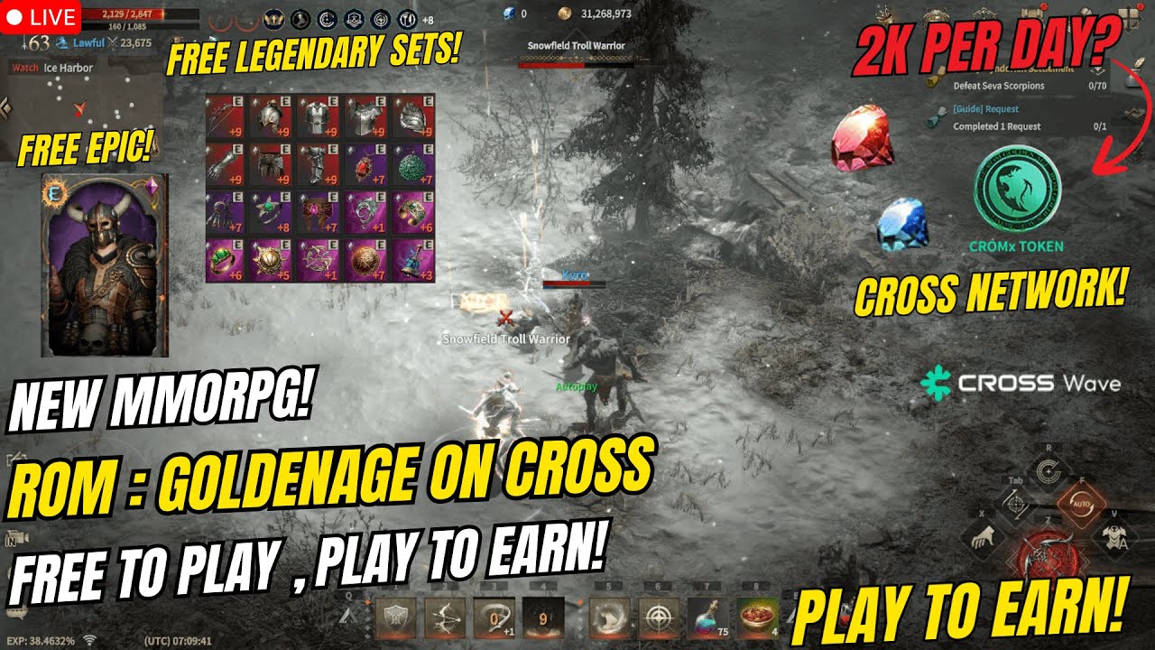 ROM : GOLDEN AGE ON CROSS | New MMORPG , Free to Play , Play To Earn! ( Tagalog )