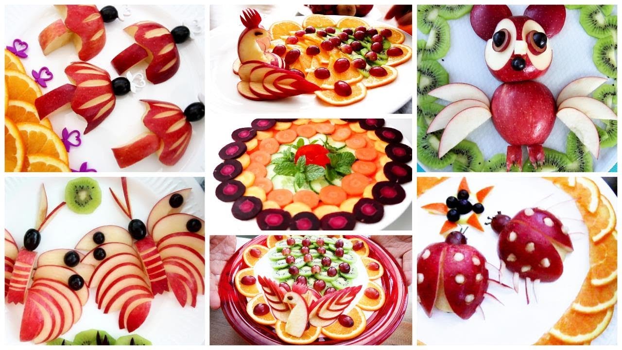 15 Super Fruits Decoration Ideas - Fruits Plate Decoration ! PART 2