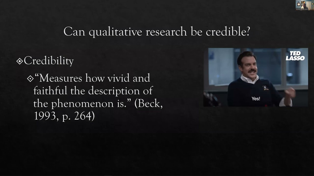 Qualitative Research: Credibility, Transferability, and Consistency