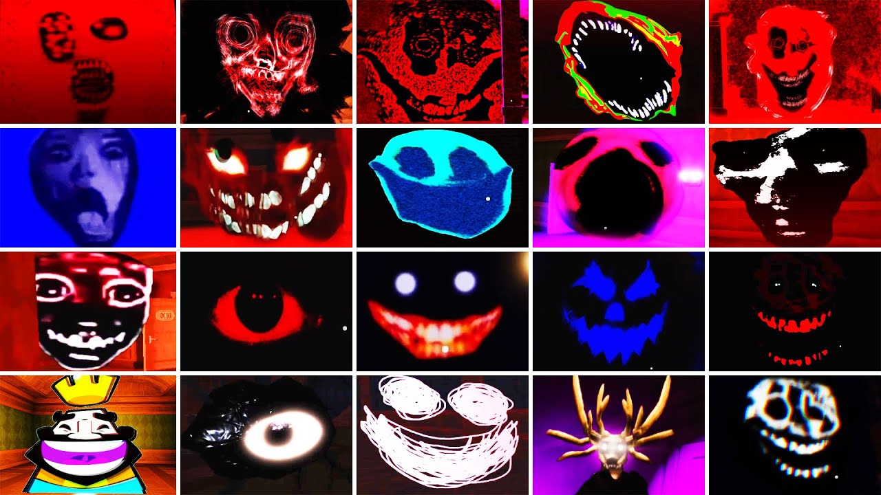 ALL 20 NEW Rare & Secret Entity Jumpscares in Roblox Doors