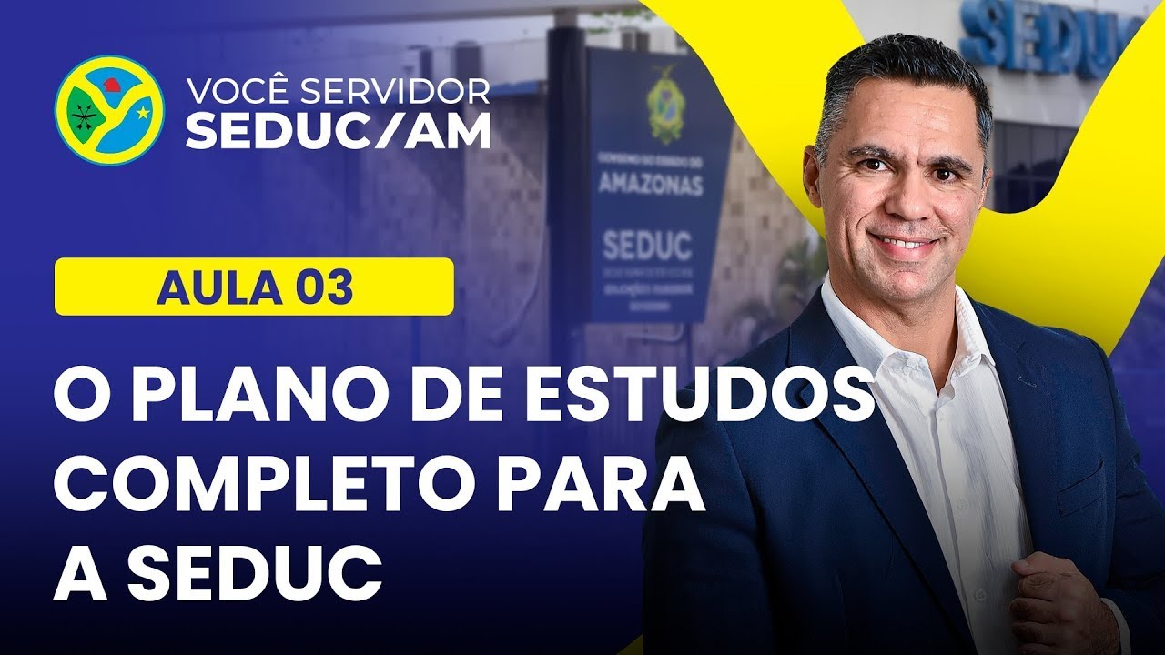 Live 03: O plano de estudos COMPLETO para a SEDUC