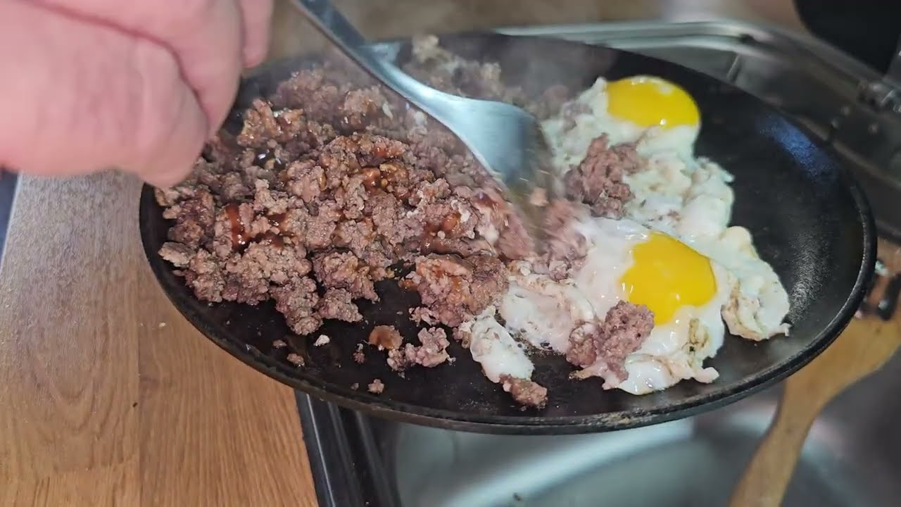 SKILLET MAN IN A VAN GYM BREAKFAST