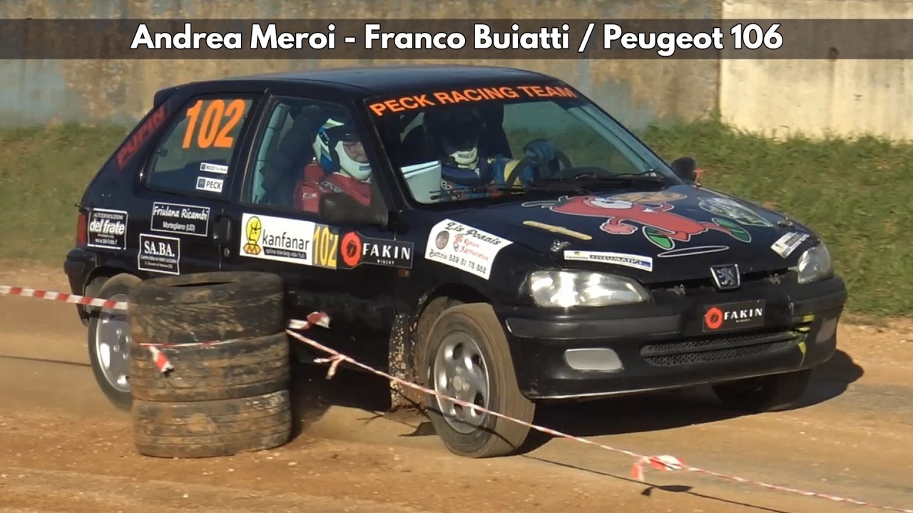 Andrea Meroi - Franco Buiatti / Peugeot 106 / Rally Due Castelli 2026. TheLepoldMedia