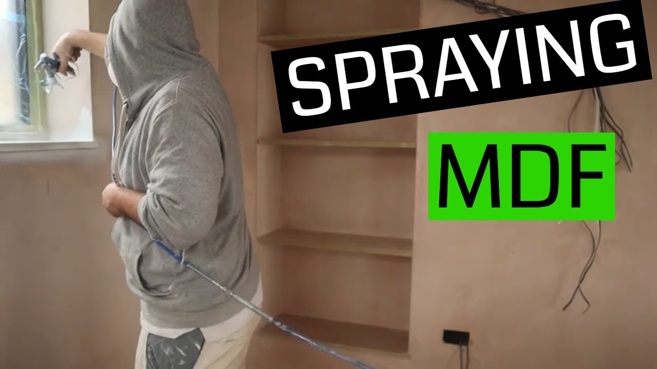 Spraying MDF Shelves & Window Sills - Graco GXFF Airless Sprayer