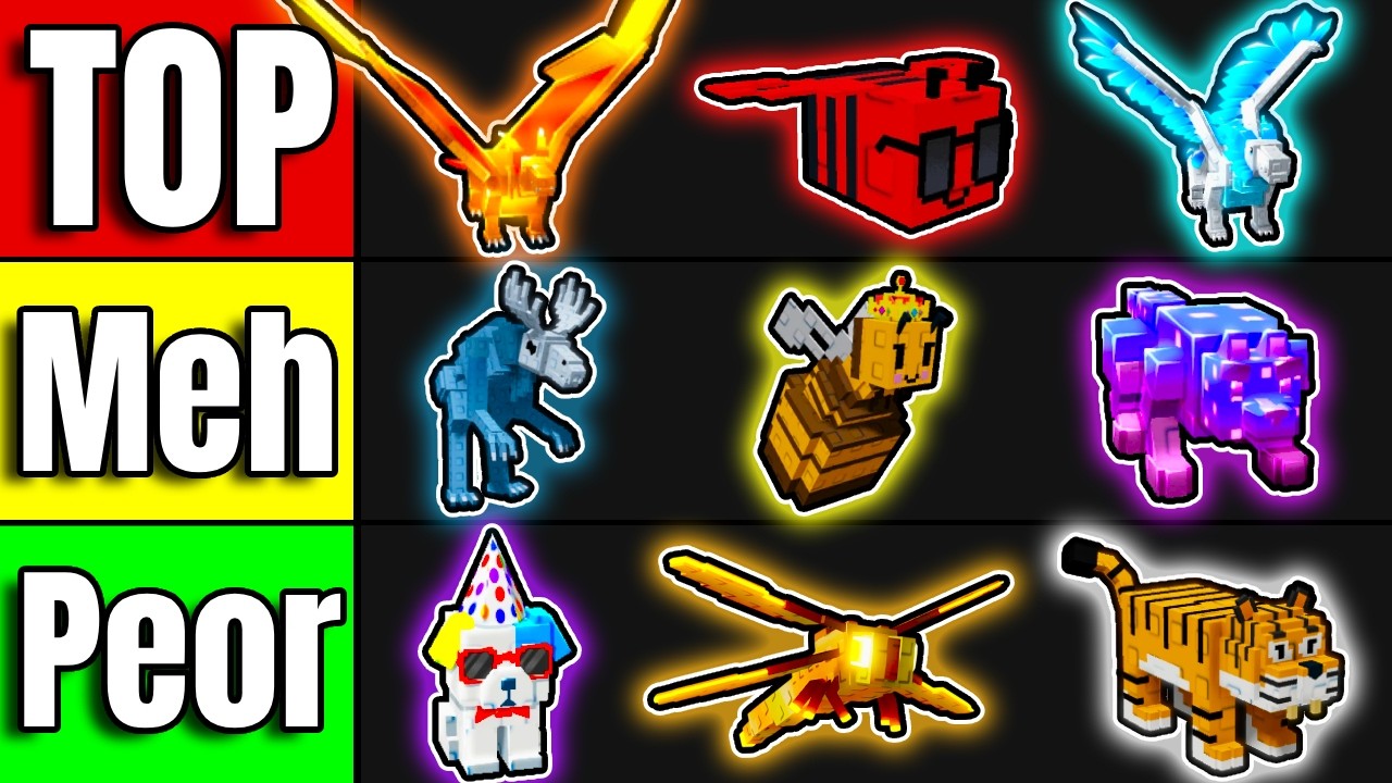 ¡TOP MEJORES mascotas de Grow a Garden! 🎆🔥(ACTUALIZACIÓN de Año Nuevo)!