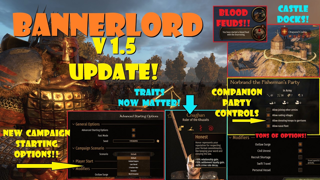 КРУПНЕЙШЕЕ обновление Bannerlord в истории?? Версия 1.5 &mdash; это ПРОСТО ЗВЕРЬ, который захватит ваши...
