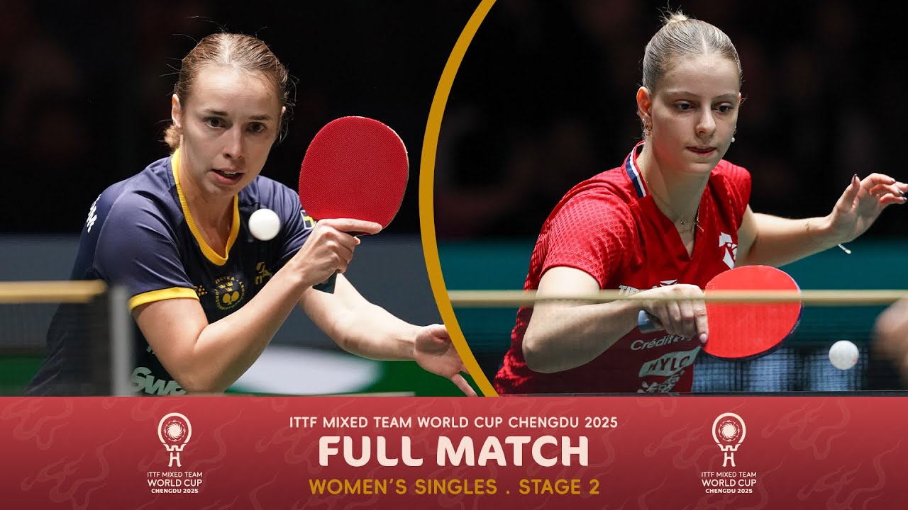 FULL MATCH | Linda Bergstrom vs Charlotte Lutz | ITTF Mixed Team World Cup 2025 (Stage 2)
