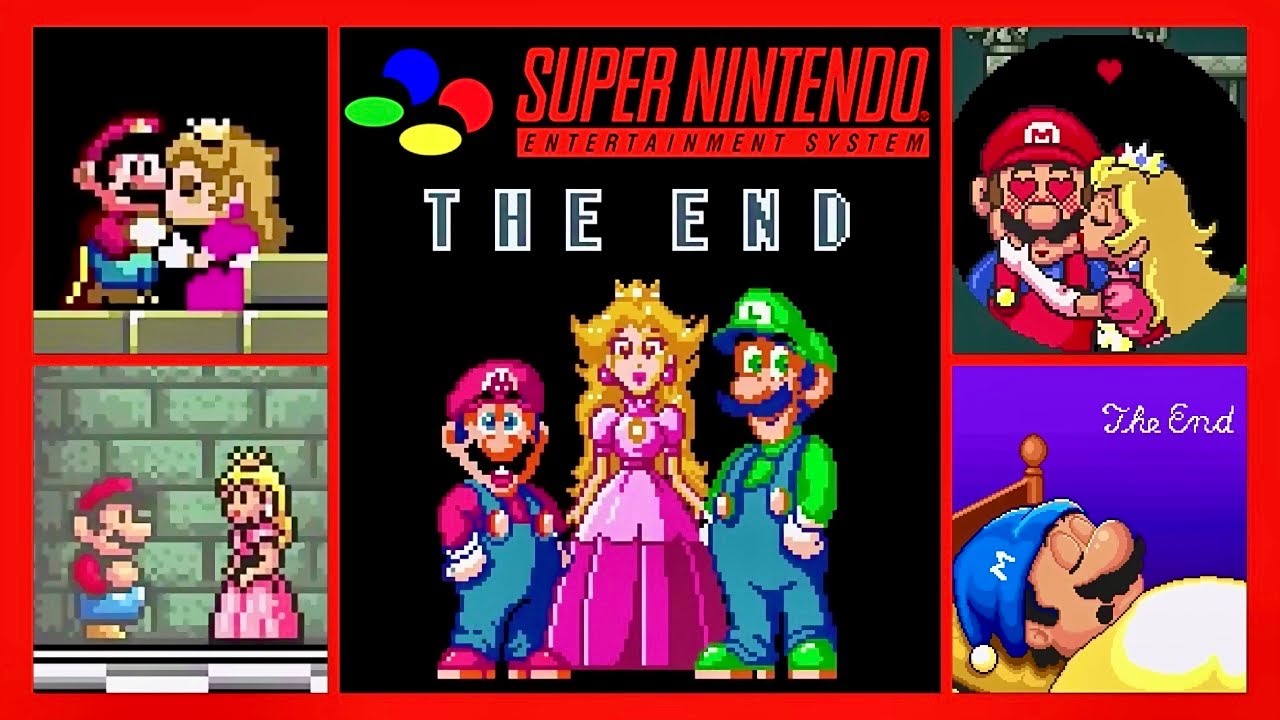 Evolution of Super Mario Super Nintendo Games Endings