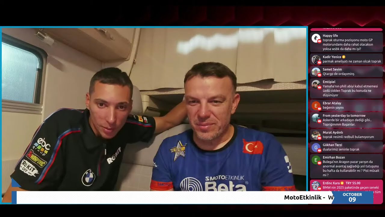 Toprak Razgatlıoğlu ile Canlı Yayın! Beta Enerji MotoEtkinlik Karavanı Estoril’de Perşembe! #TR54 