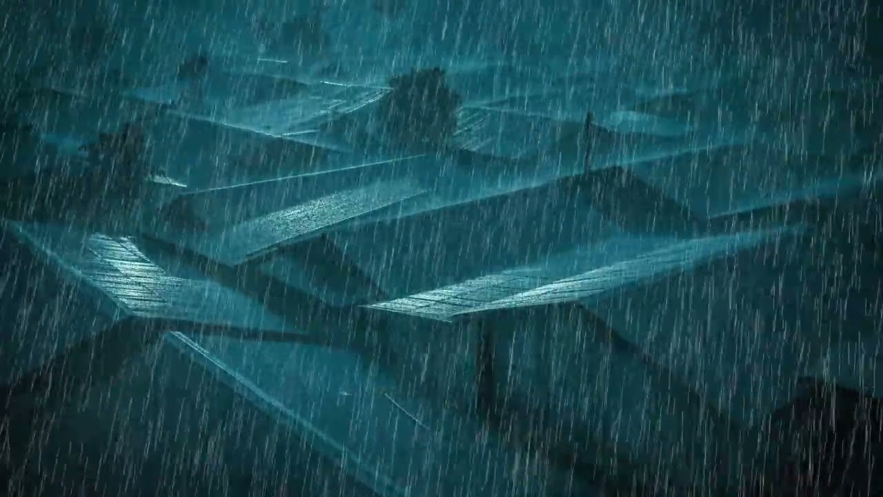 No Ads Rain Sounds for Sleeping – Heavy Rain on Tin Roof for Calm Breathing and Sleep