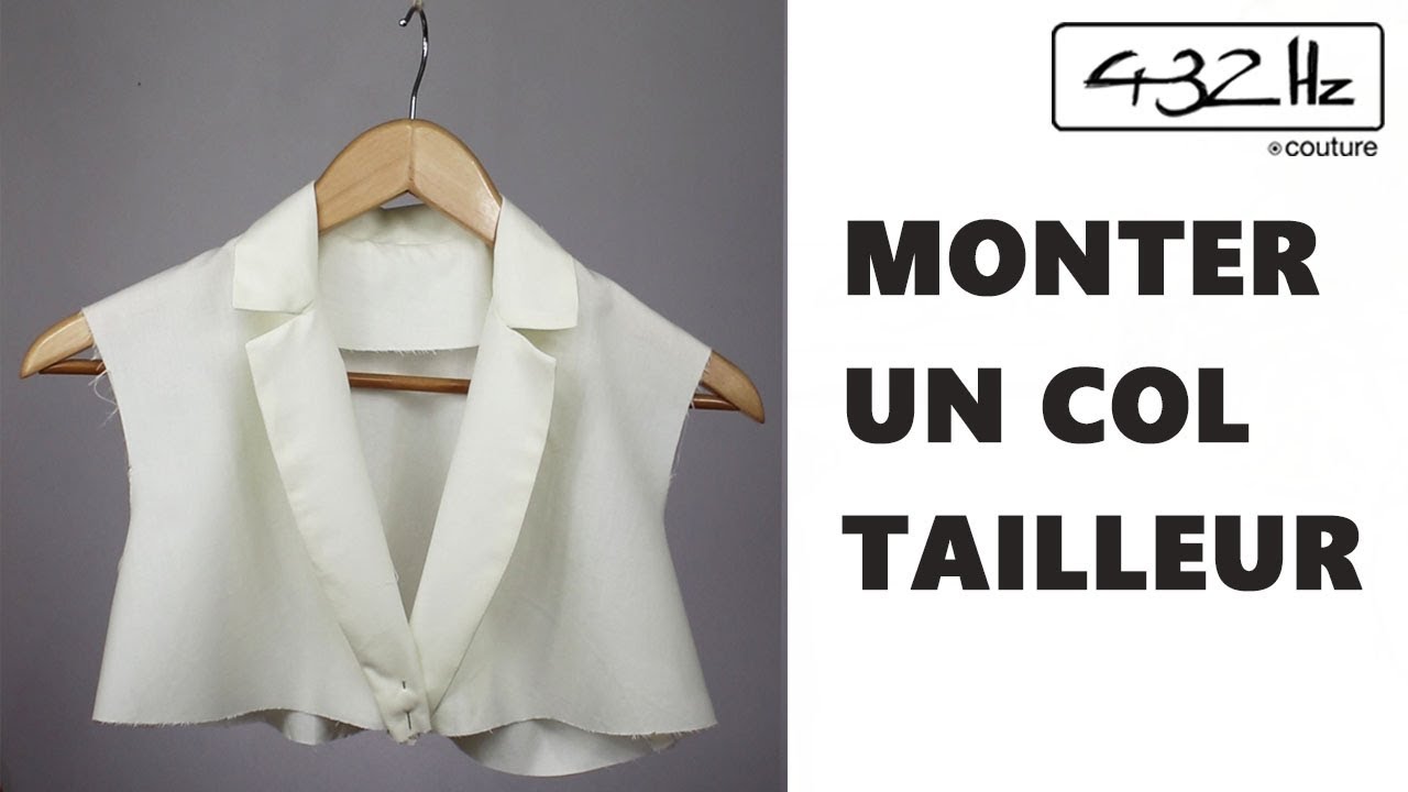Monter un col tailleur, entrainement couture.
