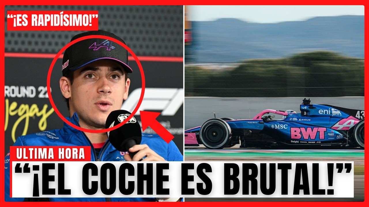 ¡FRANCO COLAPINTO VUELA CON SU NUEVO ALPINE PARA LA F1!