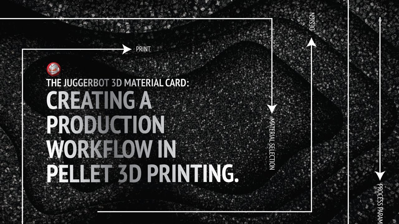 Creating a Production Workflow in Pellet 3D Printing- JuggerBot 3D Material Card Demo