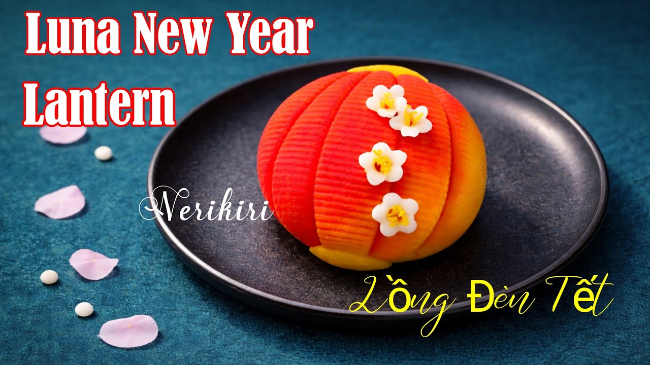 How To Make The Luna New Year Lantern Nerikiri Wagashi ( Japanese Sweet DIY)