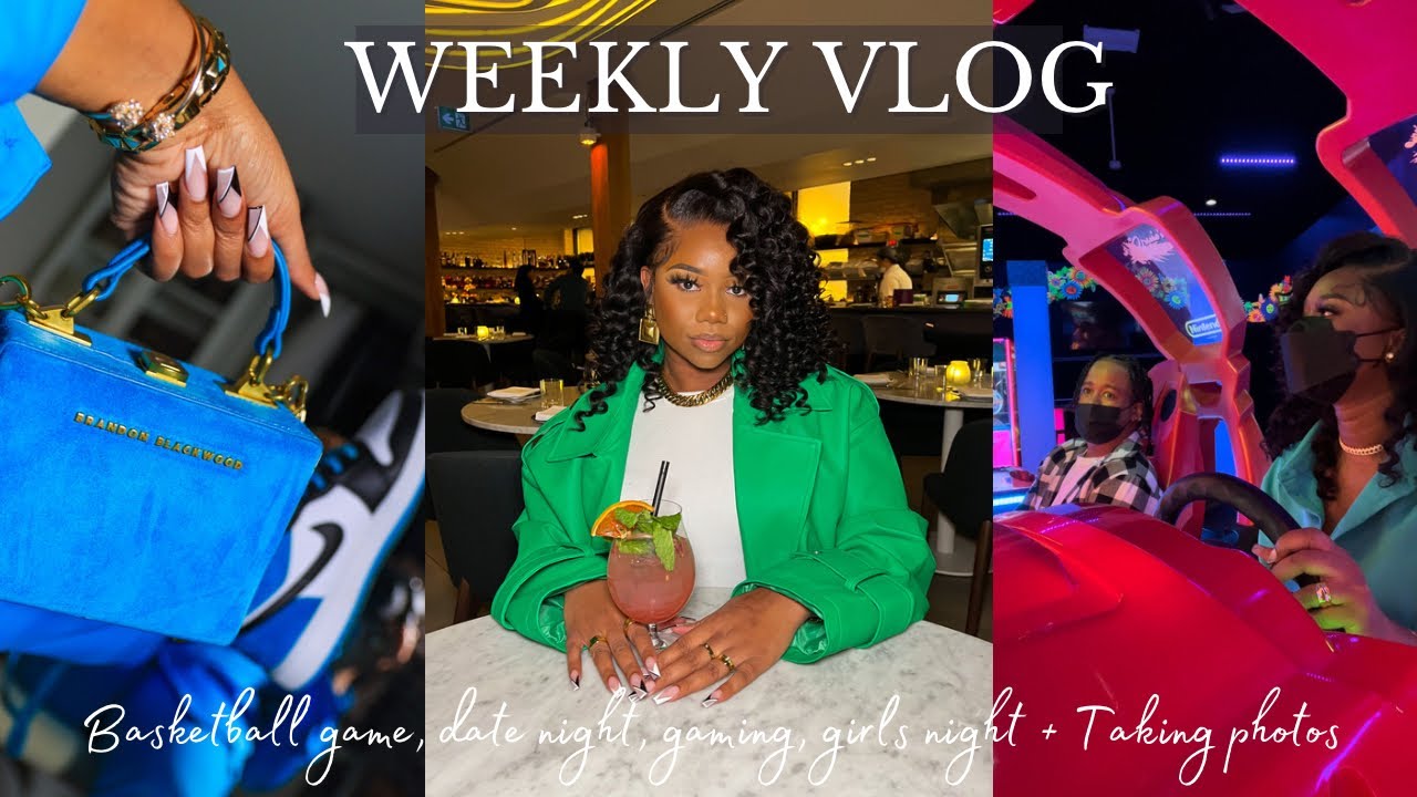 WEEKLY VLOG! DATE NIGHT + BASKETBALL GAME + GIRLS NIGHT + MORE | CHEV B VLOGS