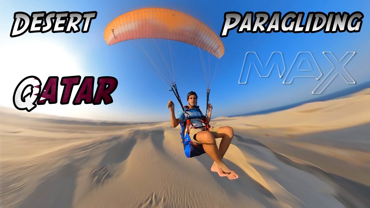 Парапланеризм в пустыне Катара с GoPro Max в Sealine