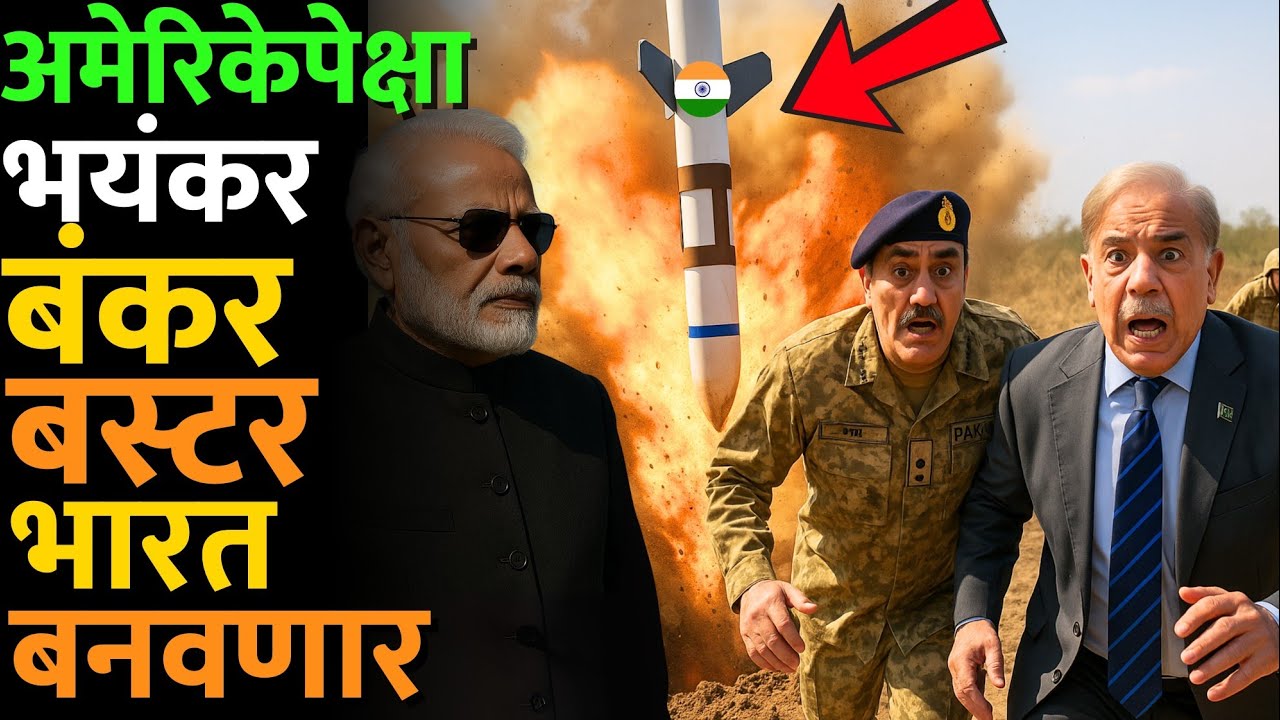 जमिनीखाली 300 फुटांपेक्षा जास्त मारा करणारे बॉम्ब भारतासाठी कोण बनवत आहे? #agni5 #bunkerbuster #news