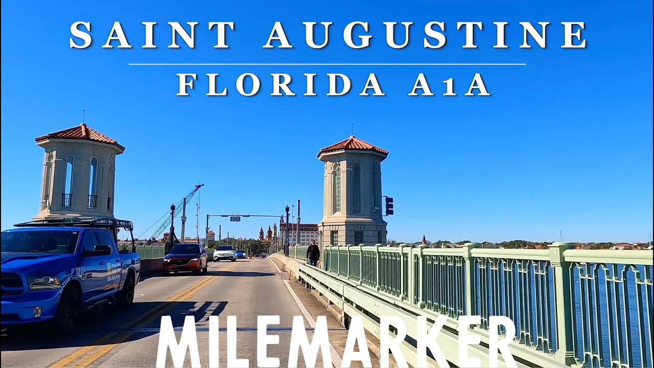 Relaxing 4K Scenic Drive to St. Augustine, FL | Coastal Views & Historic Charm (No Talking)